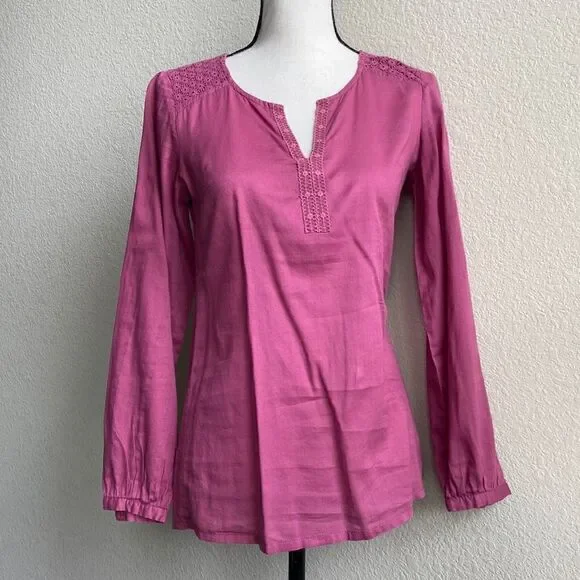 TRUCCO SPAIN CROCHET LONG SLEEVE TOP BLOUSE GARDEN GIRL! - Picture 2 of 8